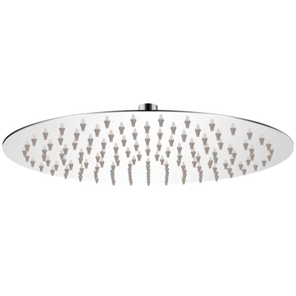 Cabezal de ducha redondo efecto lluvia acero inoxidable 30 cm Ø 30 cm