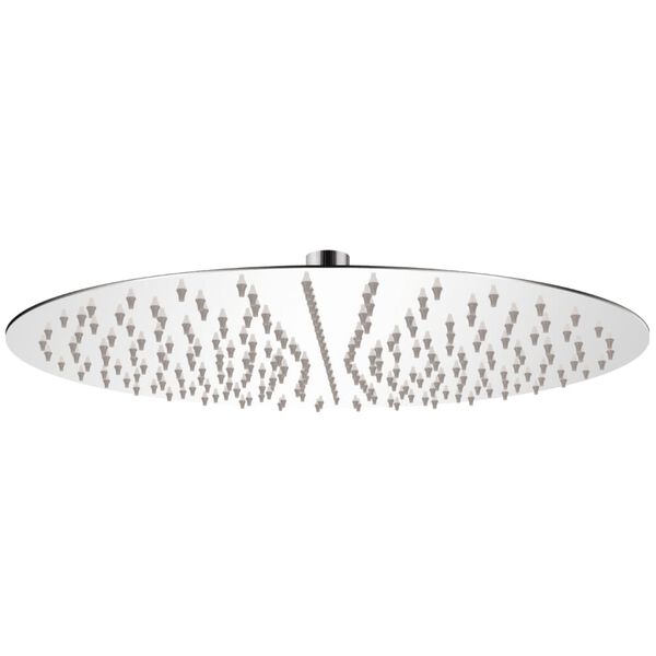 Cabezal de ducha redondo efecto lluvia acero inoxidable 40 cm Ø 40 cm