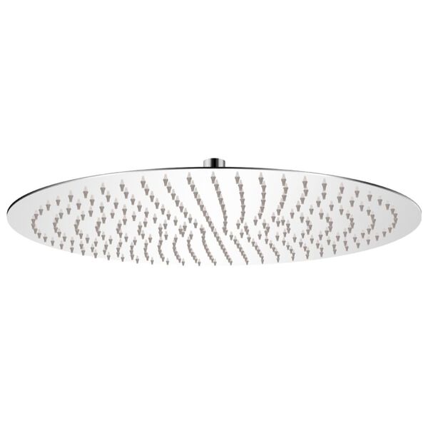Cabezal de ducha redondo efecto lluvia acero inoxidable 20 cm Ø 50 cm