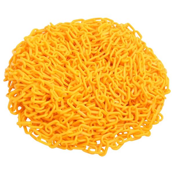 Cadena de advertencia plástico amarillo 100 m Ø8 mm Amarillo 100 m Ø 8 mm