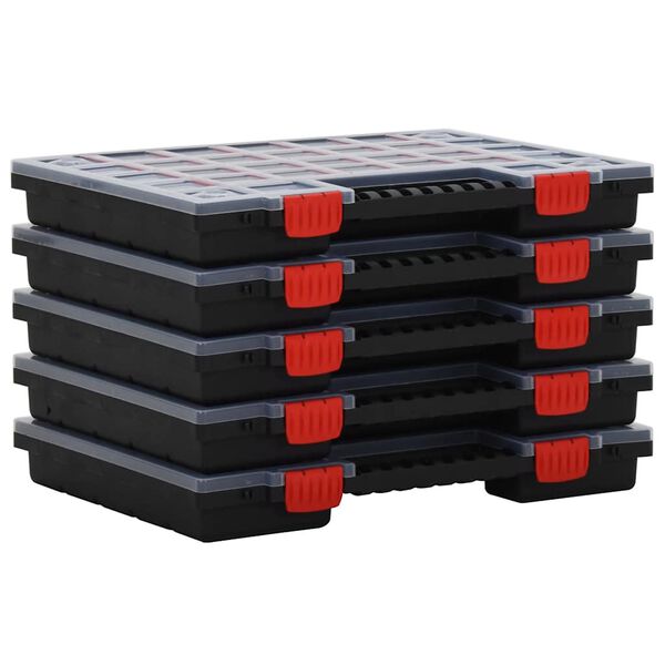 Cajas de accesorios 5 unidades polipropileno 40x30x5 cm 26 divisores