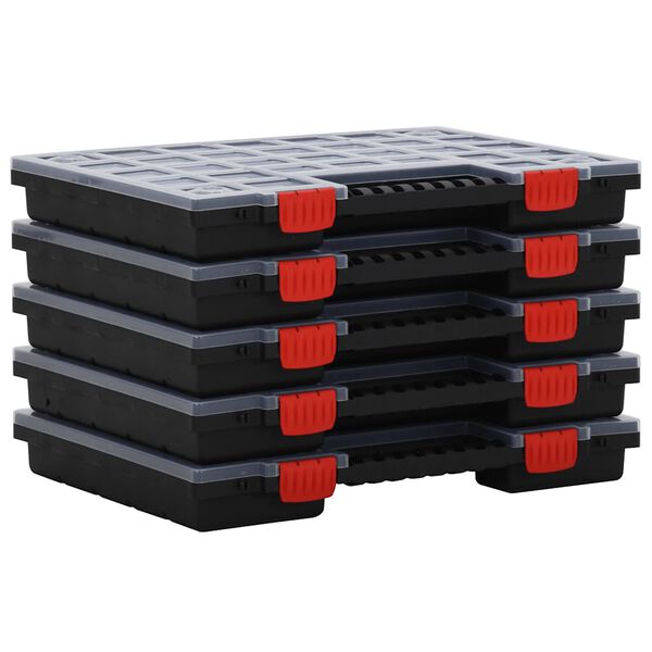 Cajas de accesorios 5 unidades polipropileno 40x30x5 cm 21 cajas