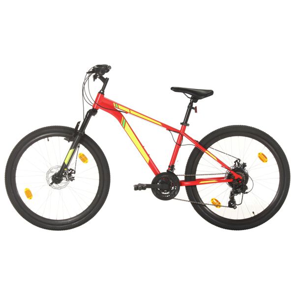 Bicicleta montaña 21 velocidades 275 pulgadas rueda 38 cm rojo Rojo 38 cm