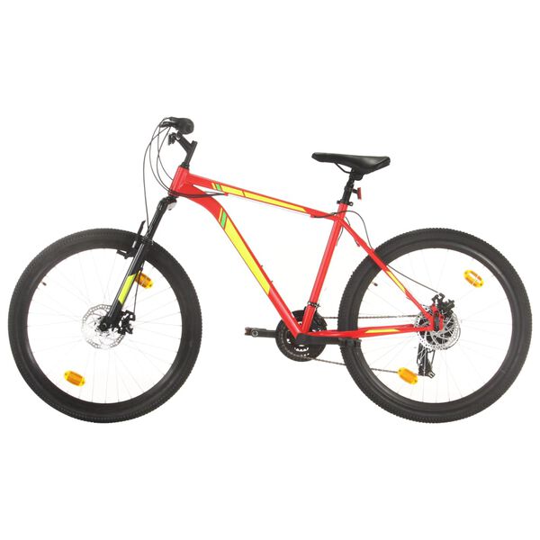 Bicicleta montaña 21 velocidades 275 pulgadas rueda 42 cm rojo Rojo