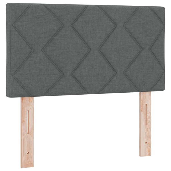 Cabecero LED Gris 80 cm tela Gris oscuro 80 cm Cabecero bajo