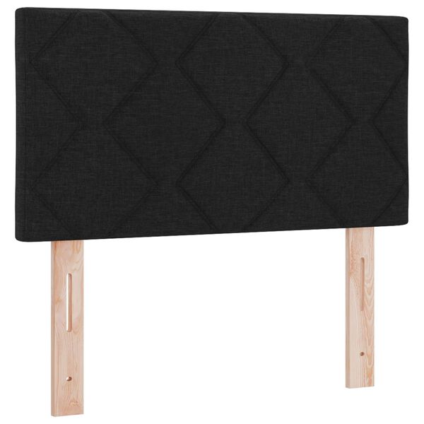 Cabecero LED Negro 80 cm tela Negro 80 cm Cabecero bajo