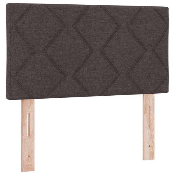 Cabecero LED Marrón 80 cm tela Marrón oscuro 80 cm Cabecero bajo