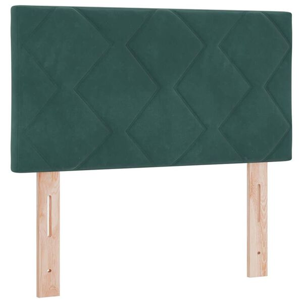 Cabecero LED Verde oscuro 80 cm Terciopelo Verde oscuro 80 cm Cabecero bajo