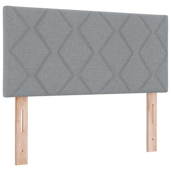 Cabecero LED Gris Claro 90 cm tela Gris claro 90 cm Cabecero bajo