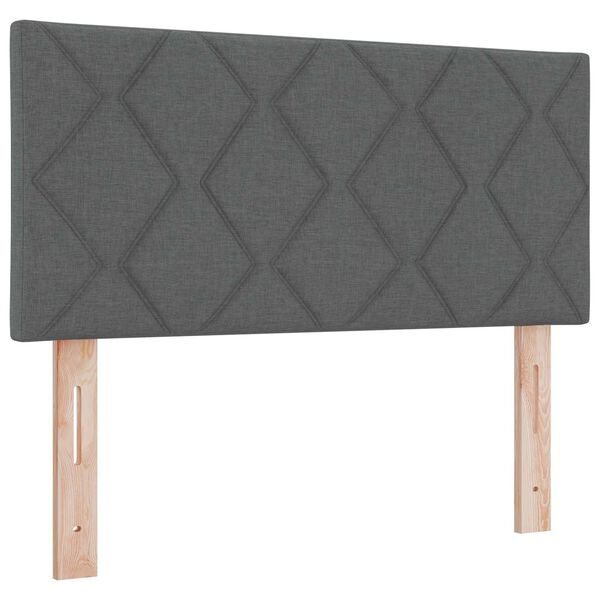 Cabecero LED Gris 90 cm tela Gris oscuro 90 cm Cabecero bajo