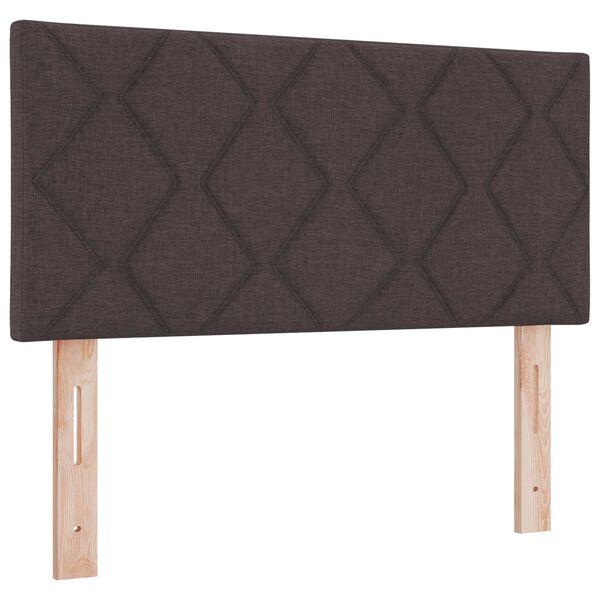 Cabecero LED Marrón 90 cm tela Marrón oscuro 90 cm Cabecero bajo