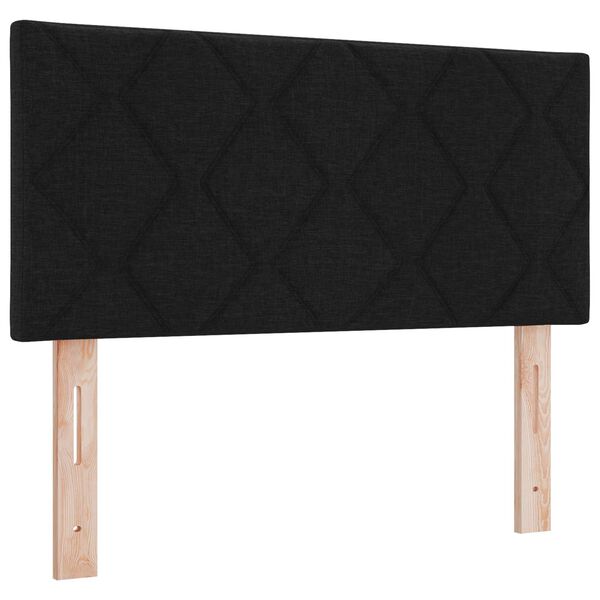 Cabecero LED Negro 100 cm tela Negro 100 cm Cabecero bajo