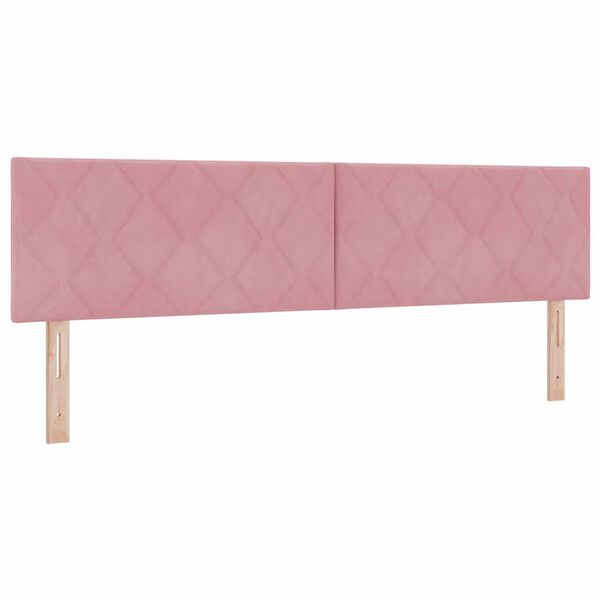Cabecero LED Rosa 180 cm Terciopelo Rosa 180 cm Cabecero bajo