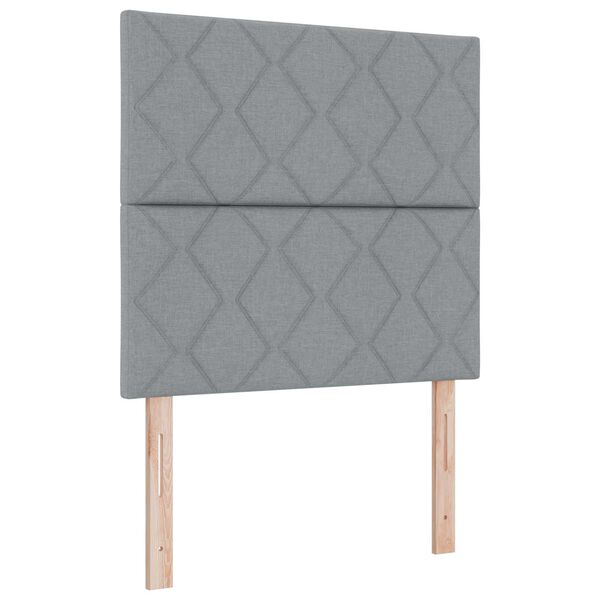 Cabecero LED Gris Claro 100 cm tela Gris claro 100 cm Cabecero Alto