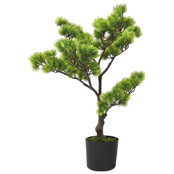 Bonsái pinus artificial con macetero 60 cm verde Verde oscuro 60 cm