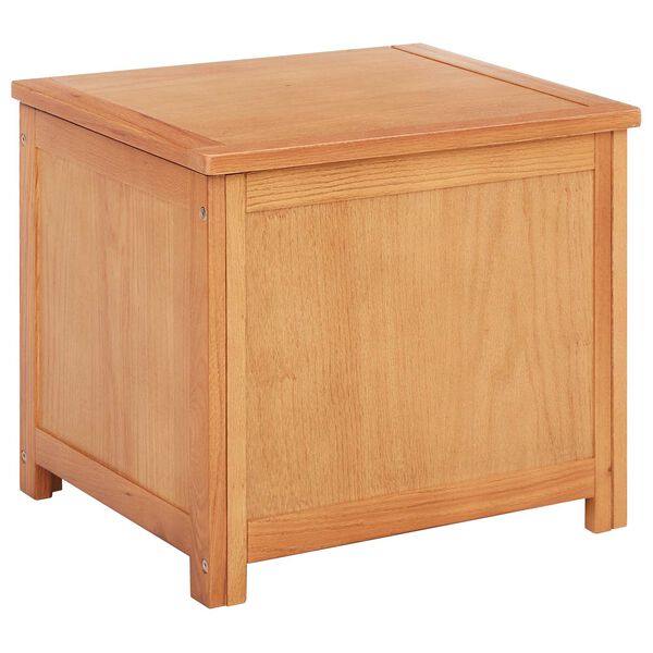 Caja de Almacenamiento 50 x 45 x 45 cm Madera de Roble Sólido 50 x 45 x 45 cm