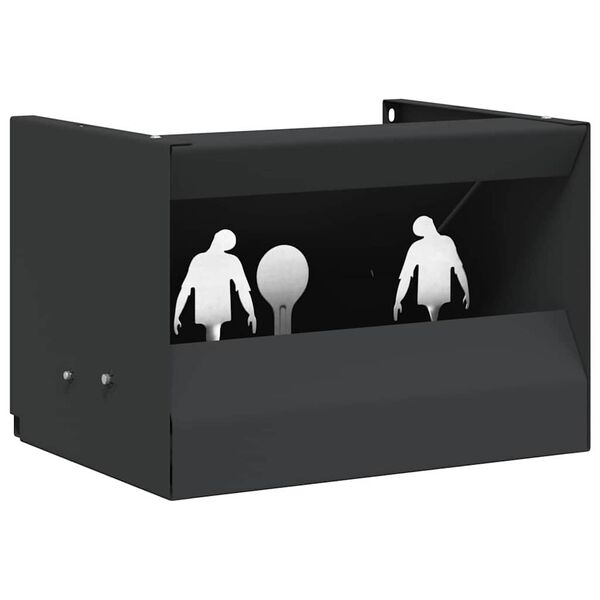 Caja de Trampa para Balas Negro 29 x 22 x 20 cm Acero Zombi