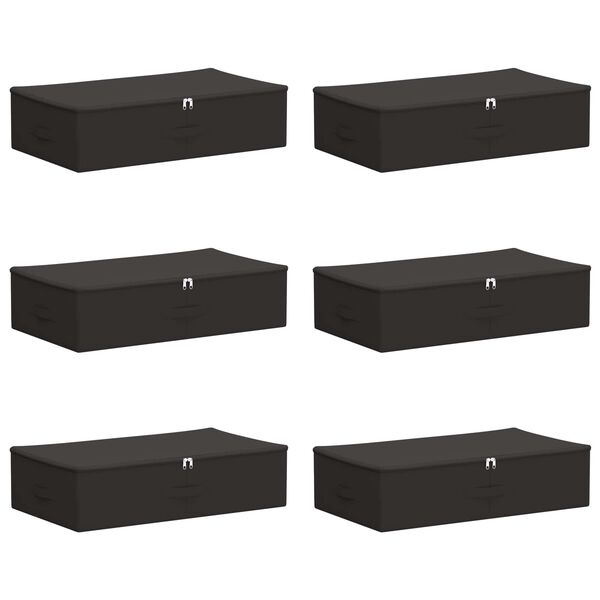Caja de Almacenamiento 6 pcs Gris antracita 70 x 40 x 18 cm Gris antracita 70 x 40 x 18 cm