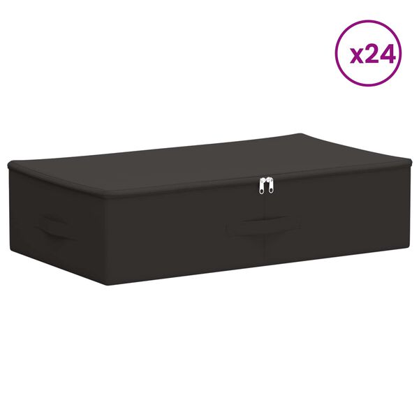 Caja de Almacenamiento 24 pcs Gris antracita 70 x 40 x 18 cm Gris antracita 70 x 40 x 18 cm