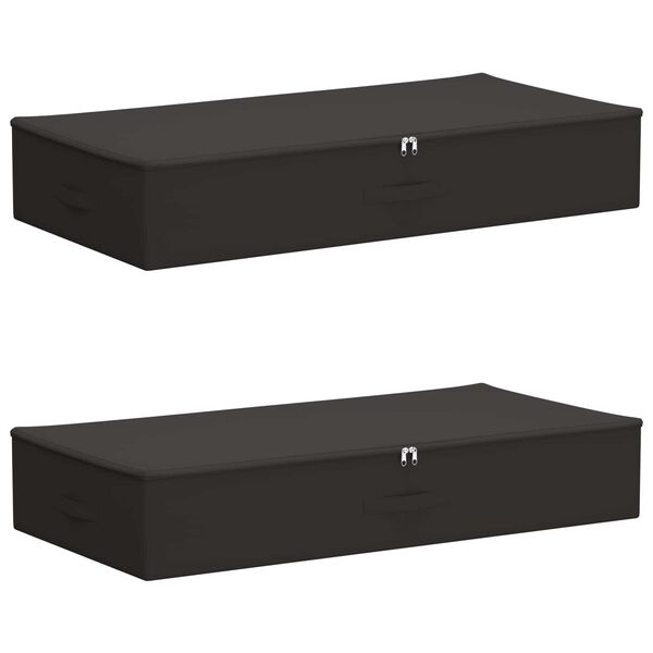 Caja de Almacenamiento 2 pcs Gris antracita 90 x 48 x 15 cm Gris antracita 90 x 48 x 15 cm