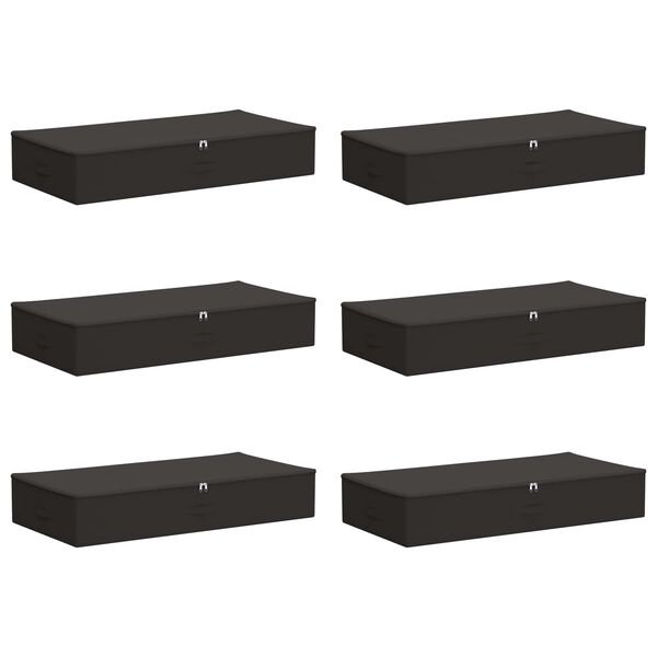 Caja de Almacenamiento 6 pcs Gris antracita 90 x 48 x 15 cm Gris antracita 90 x 48 x 15 cm