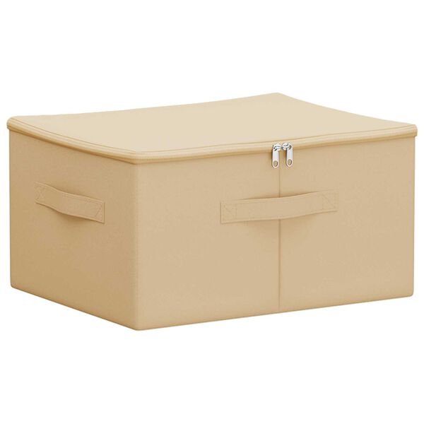 Caja de Almacenamiento Crema 43 x 34 x 23 cm Tejido no tejido Crema 43 x 34 x 23 cm