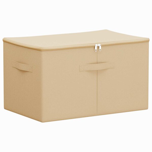 Caja de Almacenamiento Crema 55 x 35 x 32 cm Tejido no tejido Crema 55 x 35 x 32 cm