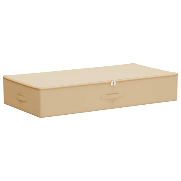 Caja de Almacenamiento Crema 100 x 50 x 18 cm Tejido no tejido Crema 100 x 50 x 18 cm