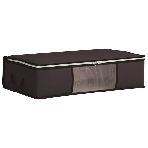 Caja de almacenamiento con ventana lateral transparente Gris antracita 70 x 40 x 18 cm
