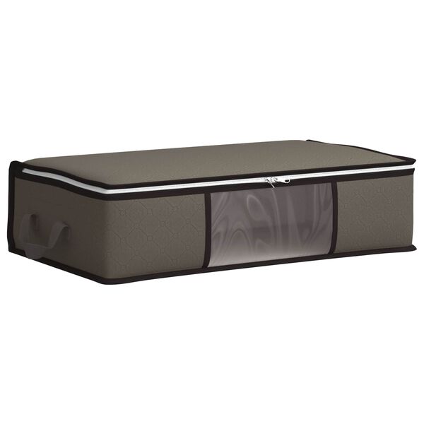 Caja de almacenamiento con ventana lateral transparente Gris Gris 70 x 40 x 18 cm
