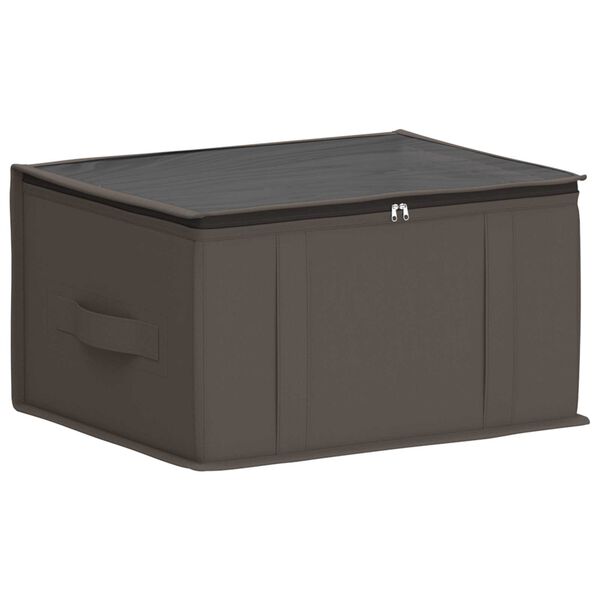 Caja de almacenamiento con ventana superior transparente Gris Gris 43 x 34 x 23 cm