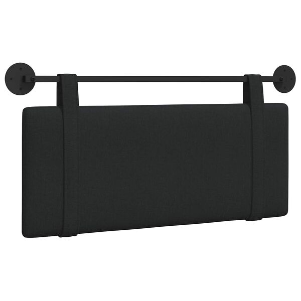Cabecero colgante Negro tela Negro 100 cm sin luz LED