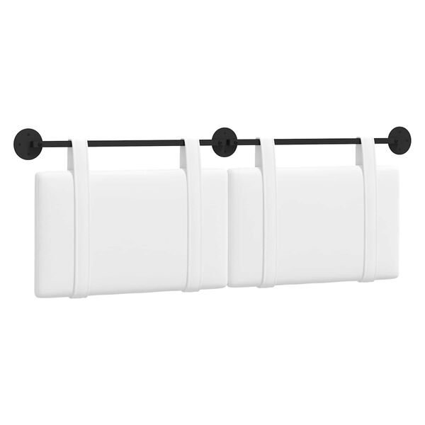 Cabecero colgante Tela Blanco 140 cm sin luz LED
