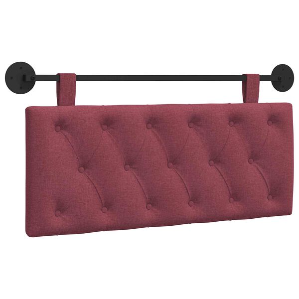 Cabecero colgante Rojo vino Tela Rojo vino tinto 100 cm sin LED