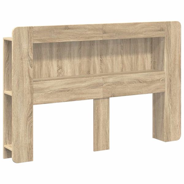 Cabecero con armario Roble Sonoma Madera de ingeniería Roble Sonoma 160 cm
