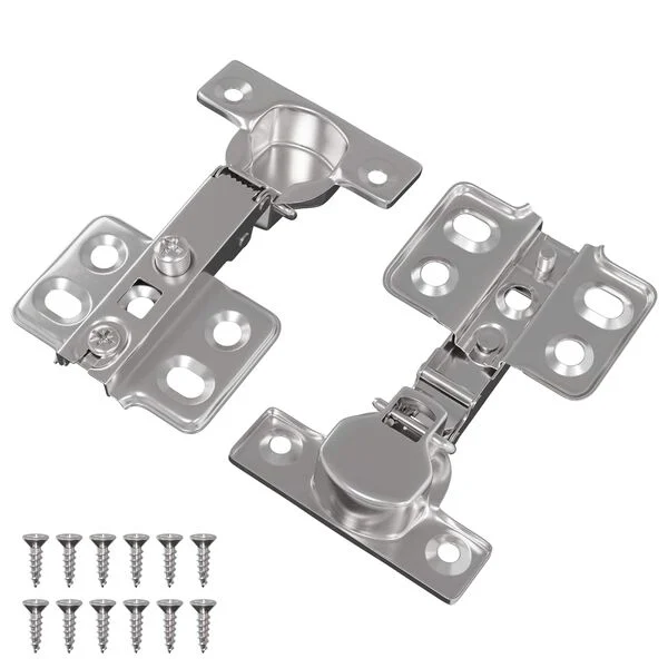 Bisagra 2 pcs Níquel 85 x 525 x 95 mm Hierro Bisagra de superposición total 2 pcs