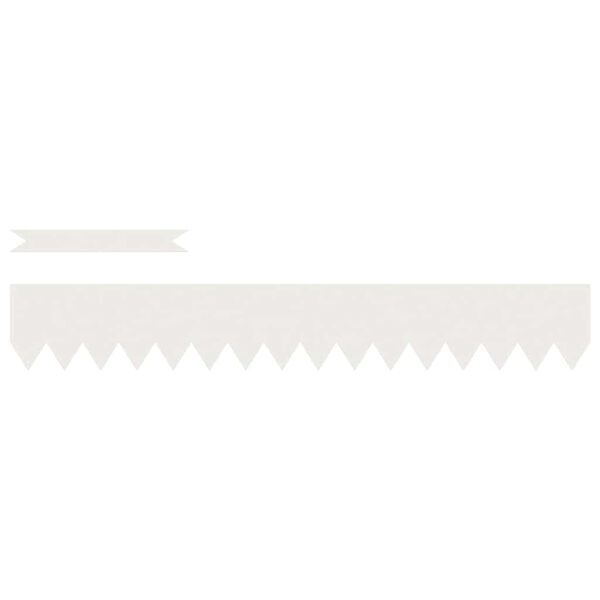 Borde de Césped 10 pcs 100 x 005 x 15 cm White 100 x 15 cm