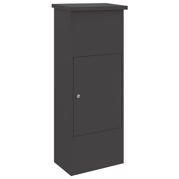 Caja de entrega de paquetes Negro 445 x 29 x 1105 cm Acero Negro