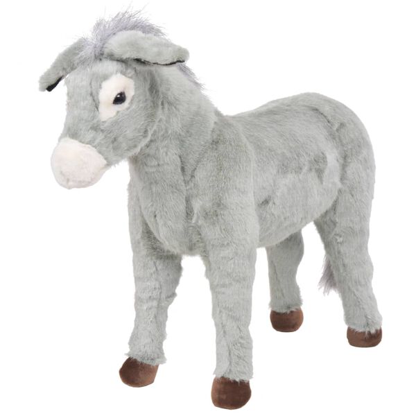 Burro de peluche de pie gris XXL Burro