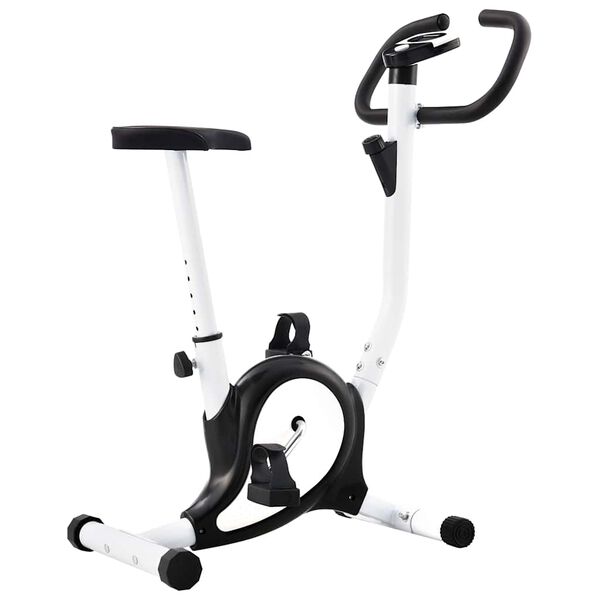 Bicicleta estática con resistencia de cinta negra Negro