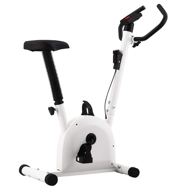 Bicicleta estática con resistencia de cinta blanco Blanco