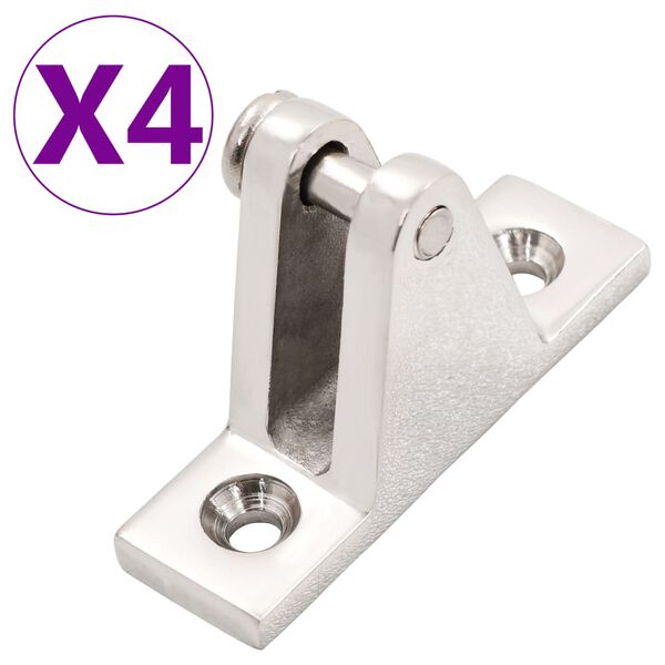 Bisagras para cubierta de barco Bimini Top 4 uds acero inoxidable