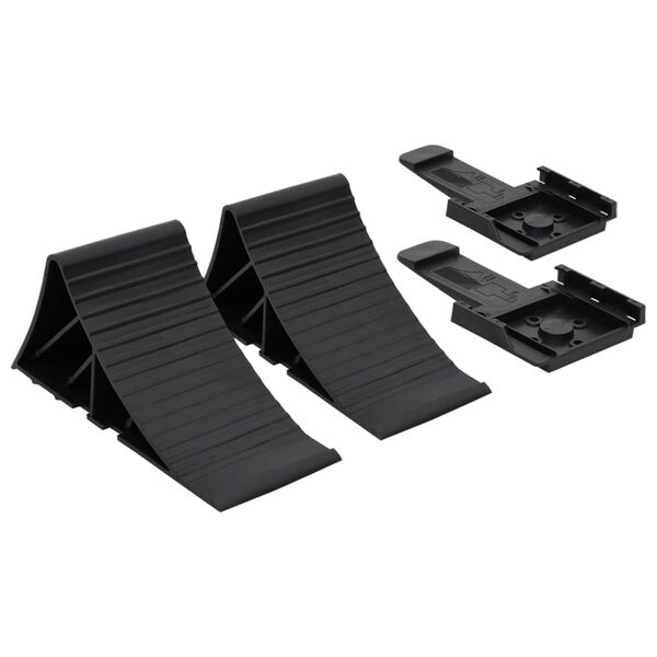 Calzos para ruedas 2 unidades plástico 25x10x115 cm
