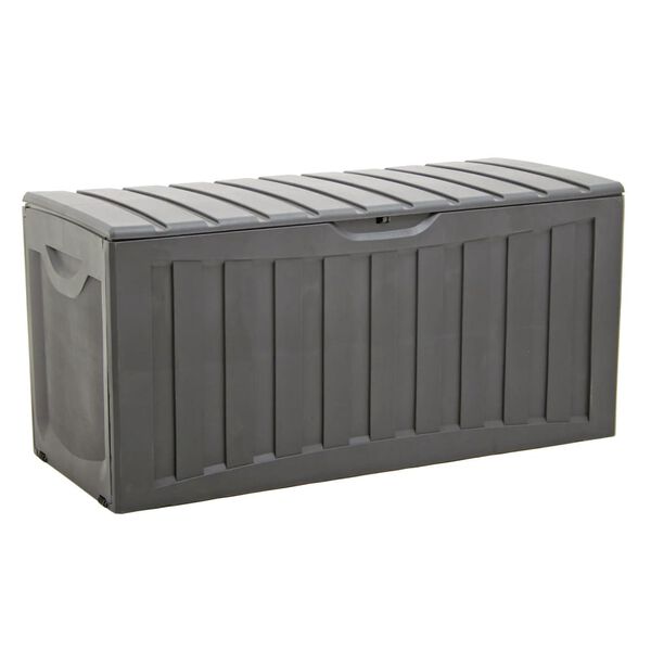 Caja de almacenaje polipropileno negra 118x53x57 cm