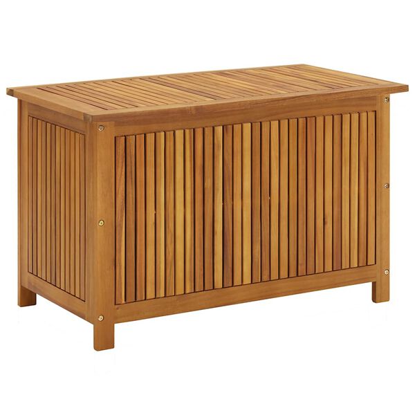 Caja de almacenaje de jardín madera maciza acacia 90x50x58 cm 90 x 50 x 58 cm