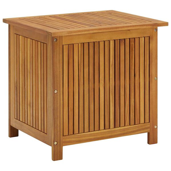 Caja de almacenaje de jardín madera maciza acacia 60x50x58 cm 60 x 50 x 58 cm