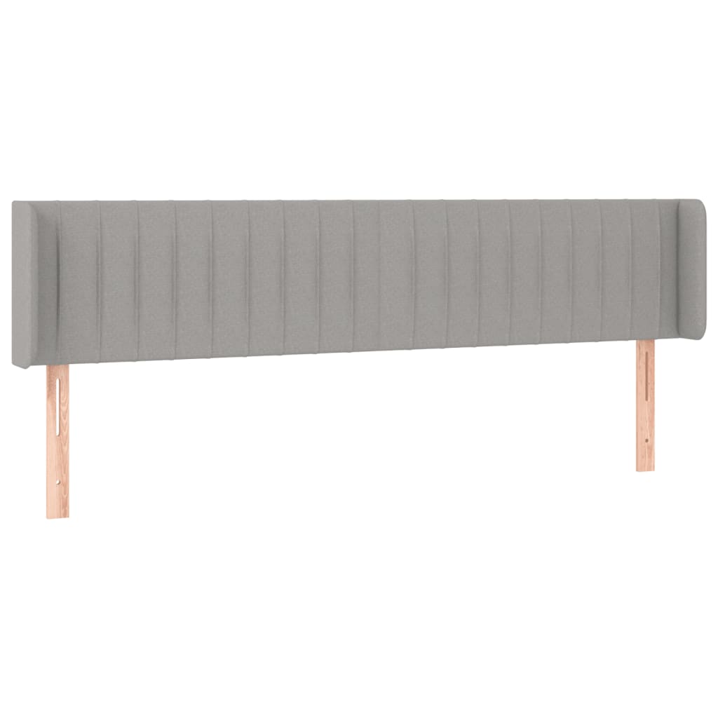Cabecero de tela gris claro 163x16x78/88 cm 3119012
