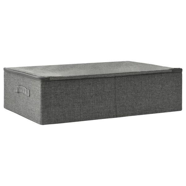 Caja de almacenaje tela gris antracita 70x40x18 cm Antracita