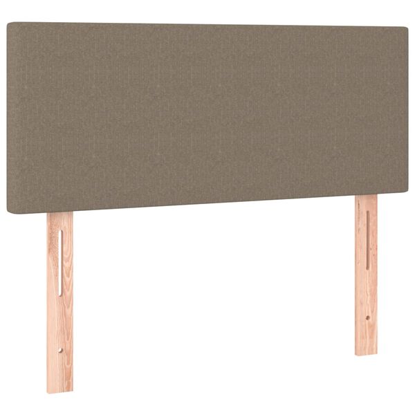 Cabecero de tela gris taupe 80x5x78/88 cm Taupé 80 cm