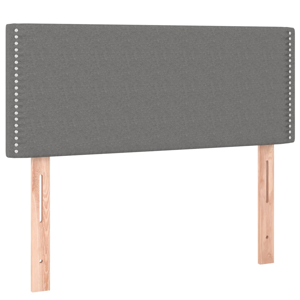 Cabecero de tela gris oscuro 80x5x78/88 cm 345865